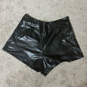 spirit halloween XL latex shorts